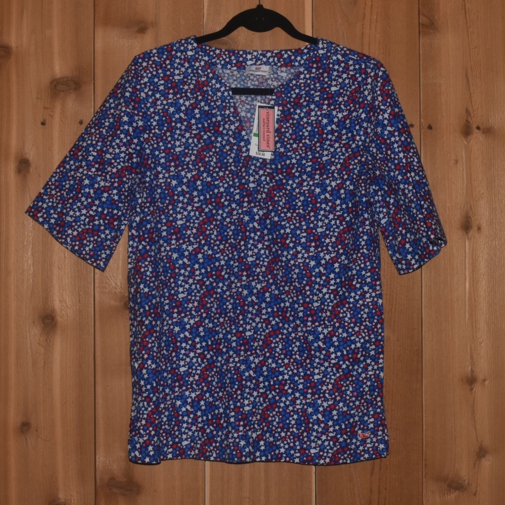 NWT Vineyard Vines ♥️🤍💙 Stars & Whales Tunic Top
